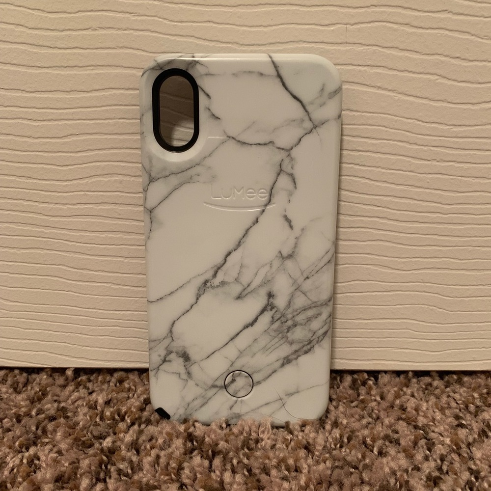 Lumee White Marble iPhone X Case